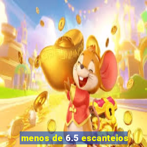 menos de 6.5 escanteios